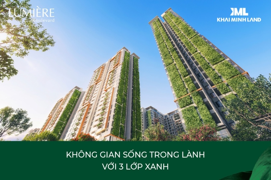 Kiến tạo không gian sống trong lành với 3 lớp cây xanh