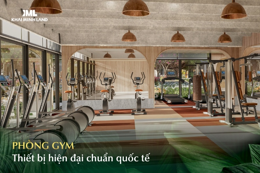 Tiện ích phòng Gym đạt chuẩn quốc tế tại LUMIÈRE Boulevard