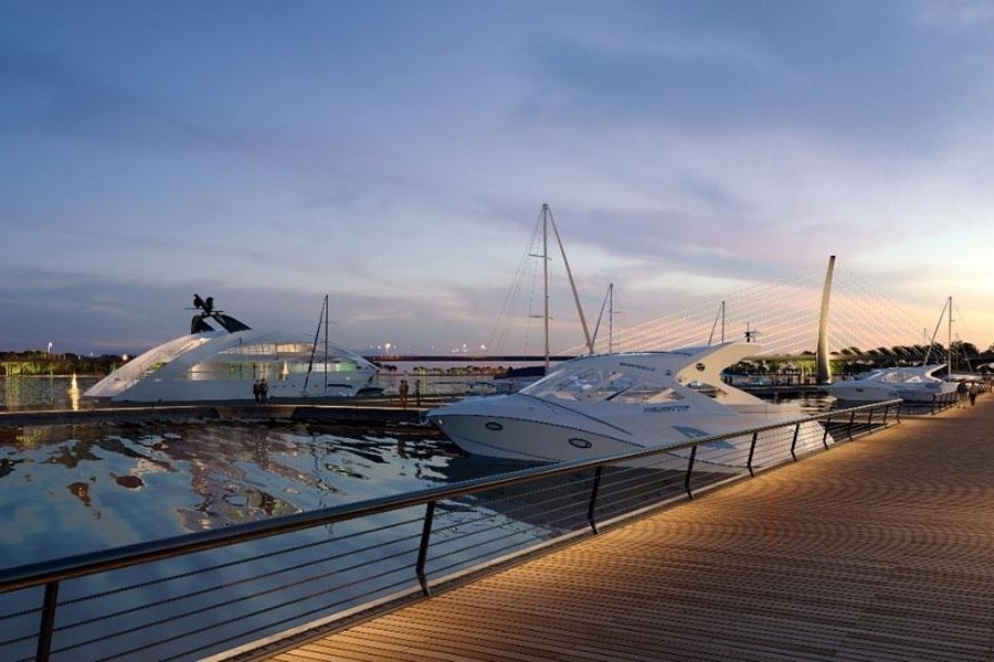 Bến du thuyền tại dự án Grand Marina Saigon