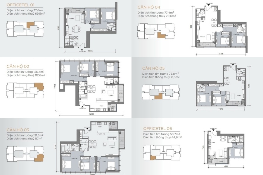 Grand Marina layout căn hộ cao cấp