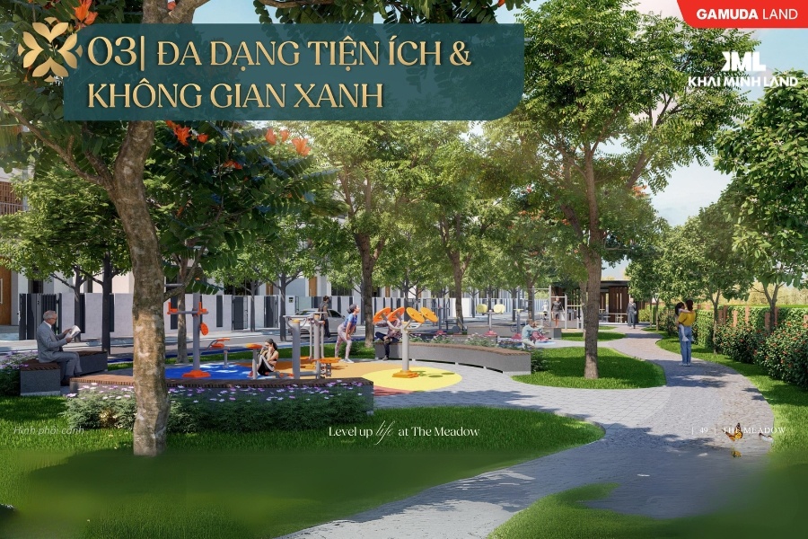 Đa dạng tiện ích và không gian xanh