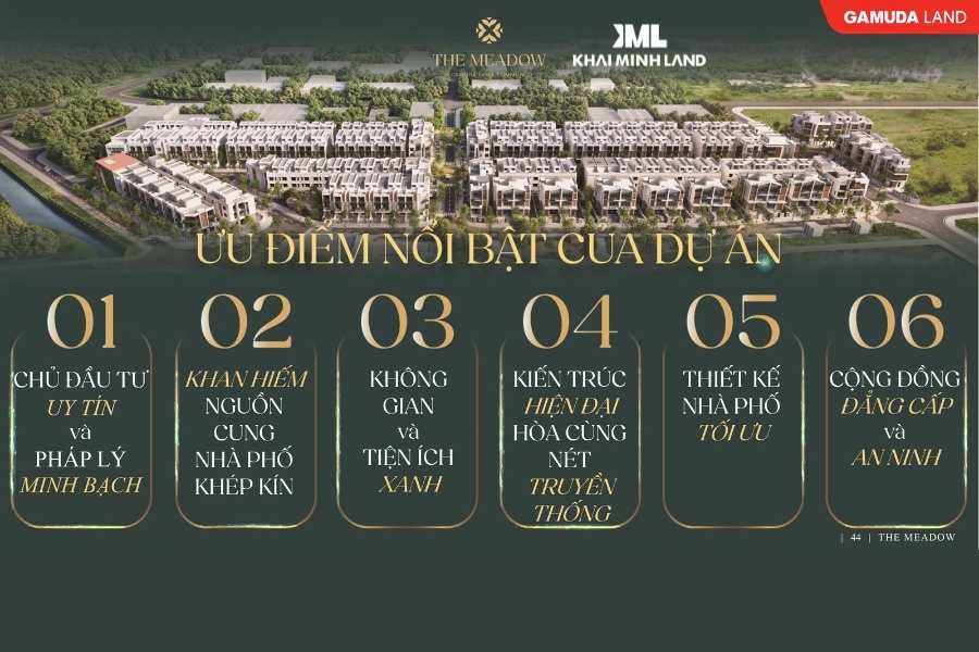 Ưu điểm nổi bậc của dự án The Meadow