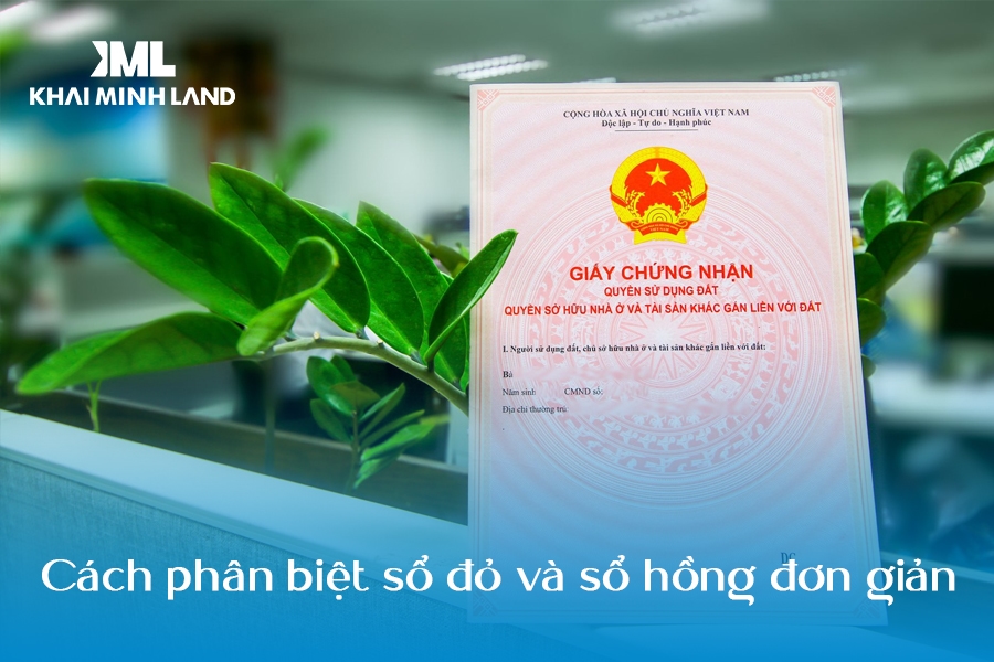 Cách phân biệt sổ đỏ và sổ hồng đơn giản