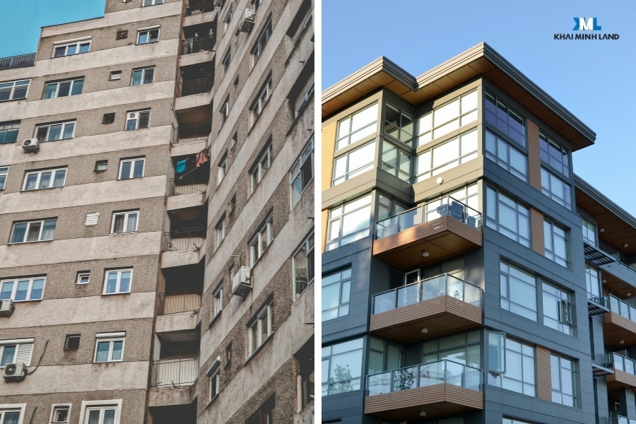 Căn hộ mới và căn hộ cũ có nhiều điểm khác nhau