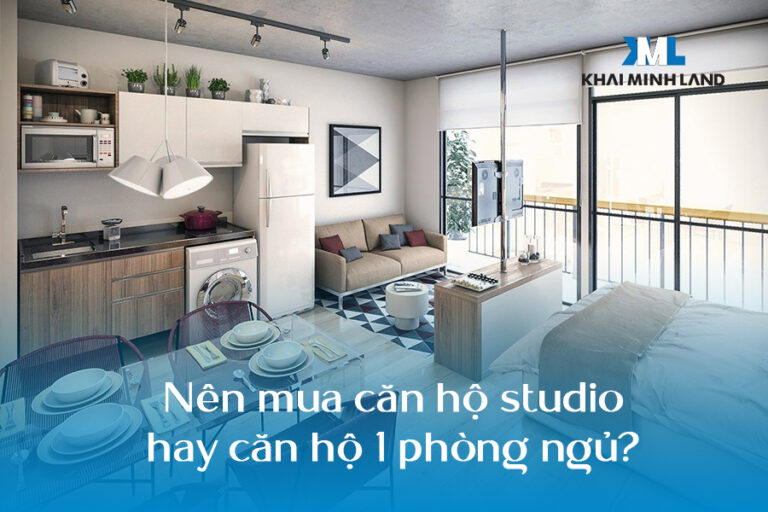Nên mua căn hộ studio hay căn hộ 1 phòng ngủ?