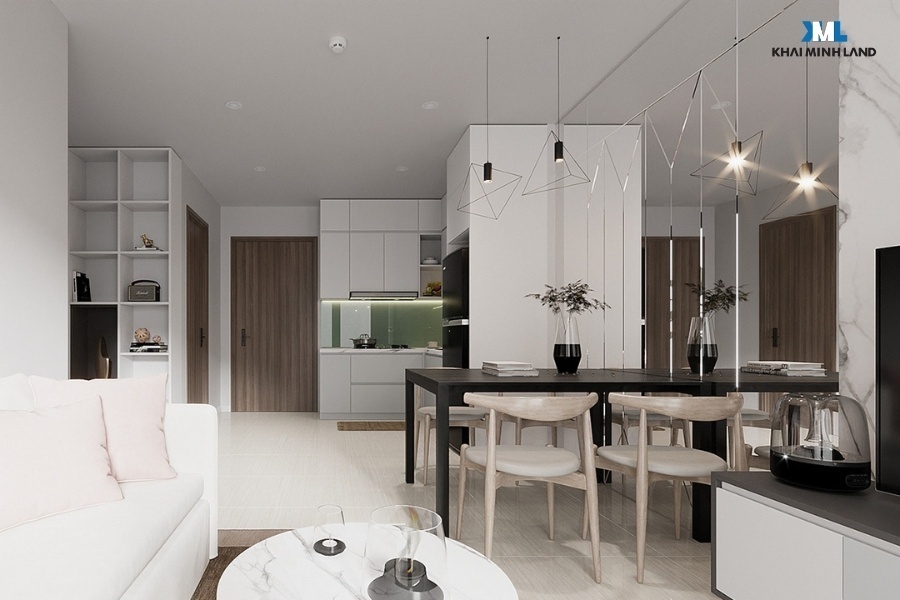 Thiết kế không gian Căn hộ 1PN + 1